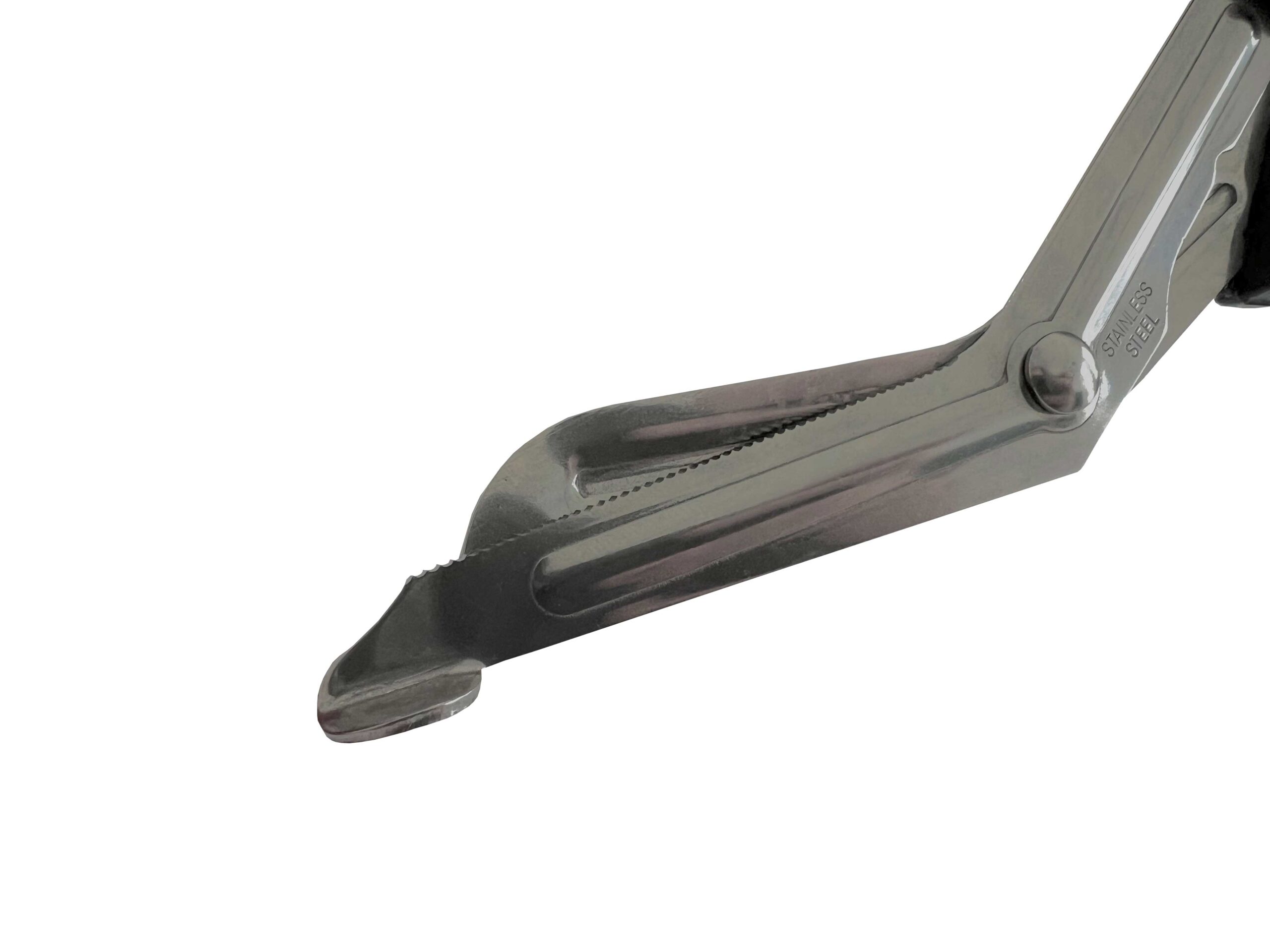 Erste-Hilfe-Schere kniegebogen 190 mm silber-matt Verbandschere Listerschere Rettungsschere – Bild 3