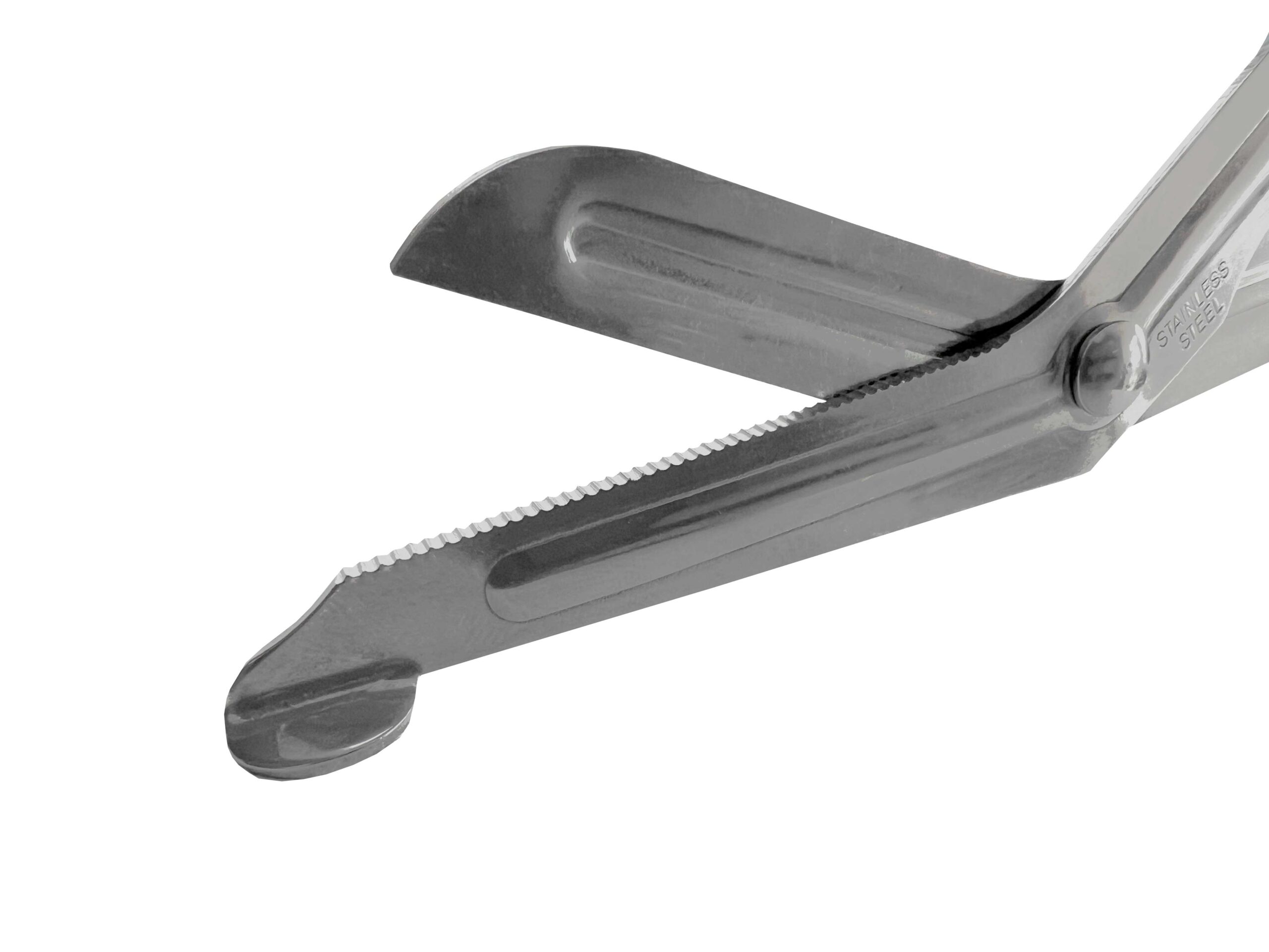 Erste-Hilfe-Schere kniegebogen 190 mm silber-matt Verbandschere Listerschere Rettungsschere – Bild 2