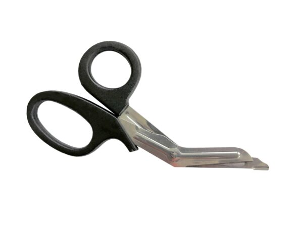 Erste-Hilfe-Schere kniegebogen 18,5 cm silber Verbandschere Listerschere Rettungsschere – Bild 4
