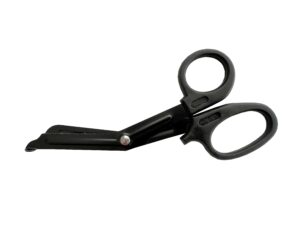 Erste-Hilfe-Schere kniegebogen 155 mm schwarz-matt Verbandschere Listerschere Rettungsschere