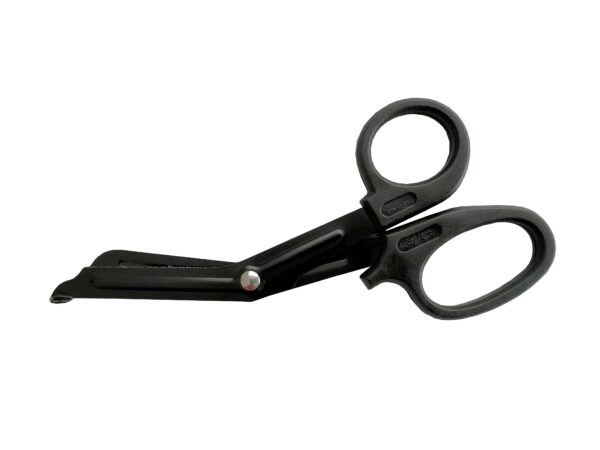 Erste-Hilfe-Schere kniegebogen 155 mm schwarz-matt Verbandschere Listerschere Rettungsschere